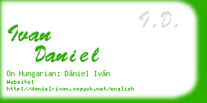 ivan daniel business card